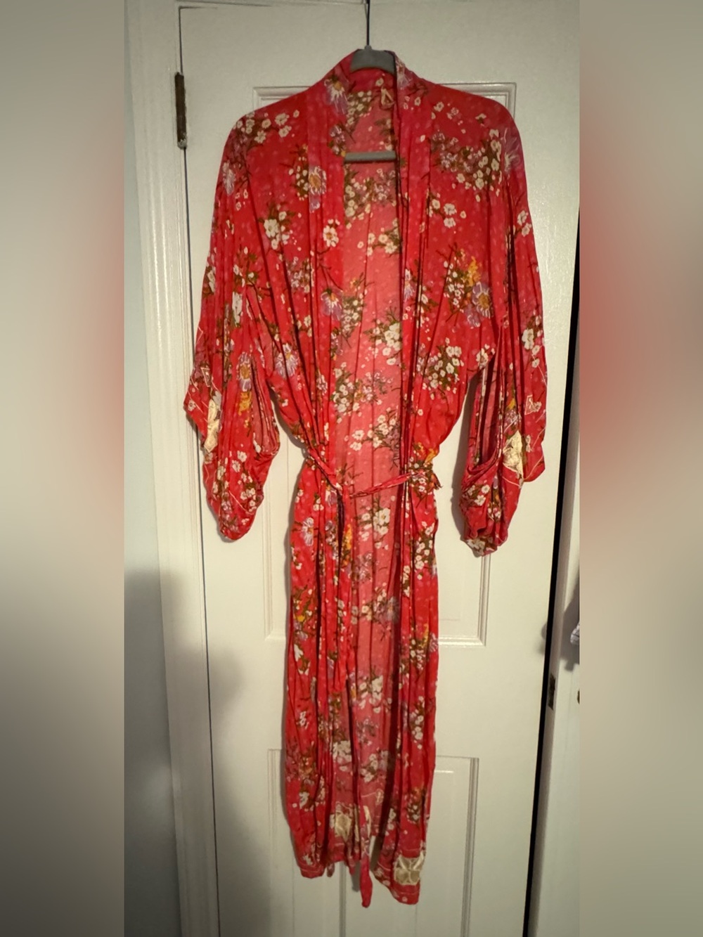Spell Red Floral Kimono Robe